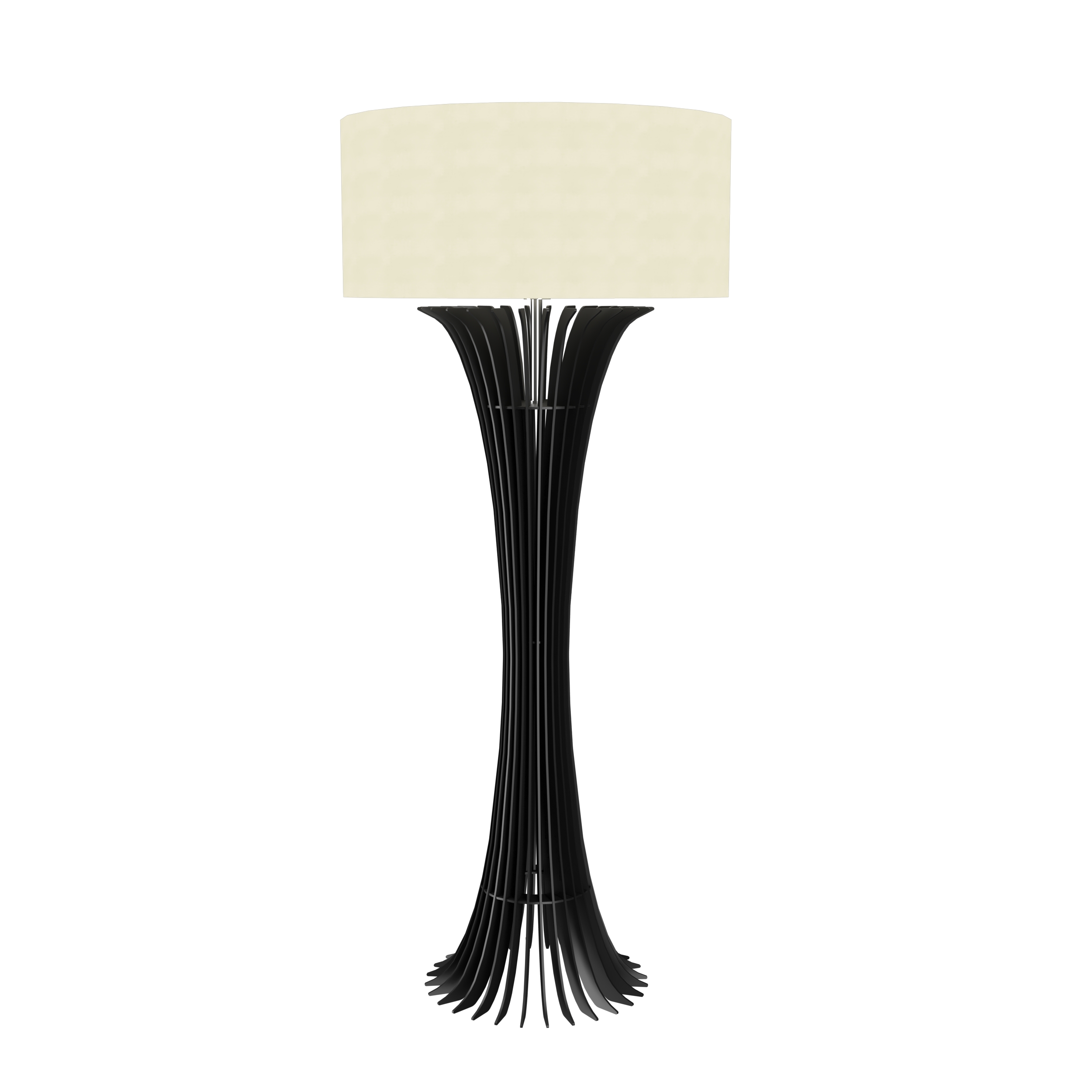 Floor Lamp Accord Stecche Di Legno 363 - Stecche Di Legno Line Accord Lighting | 46. ​​Organic Black