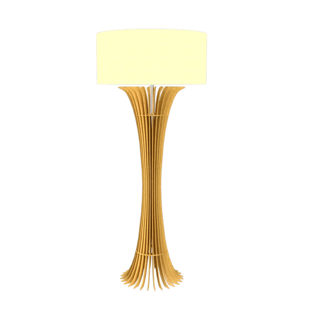 Floor Lamp Accord Stecche Di Legno 363 - Stecche Di Legno Line Accord Lighting | 49. Organic Gold