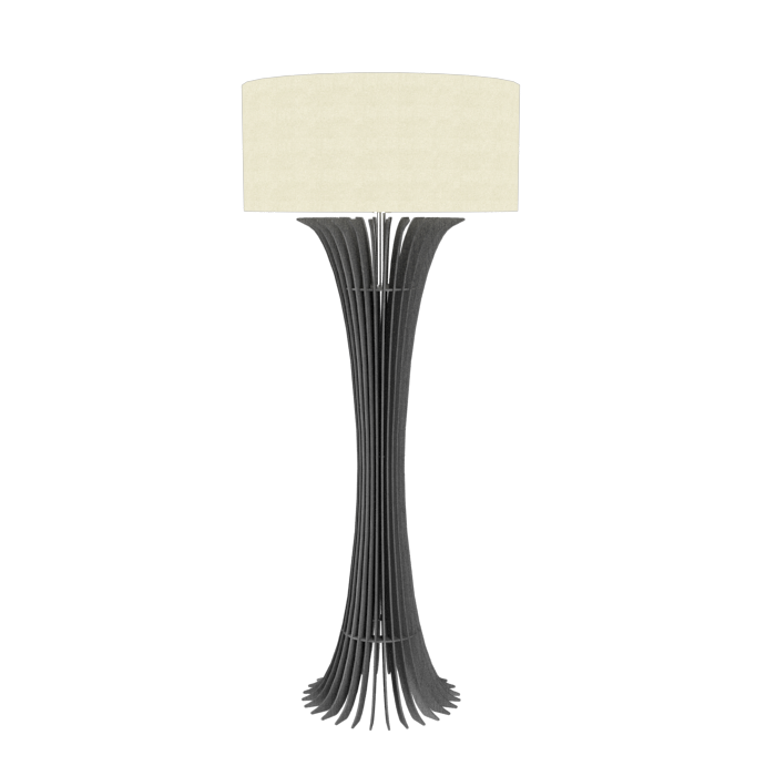 Floor Lamp Accord Stecche Di Legno 363 - Stecche Di Legno Line Accord Lighting | 50. Organic lead Grey