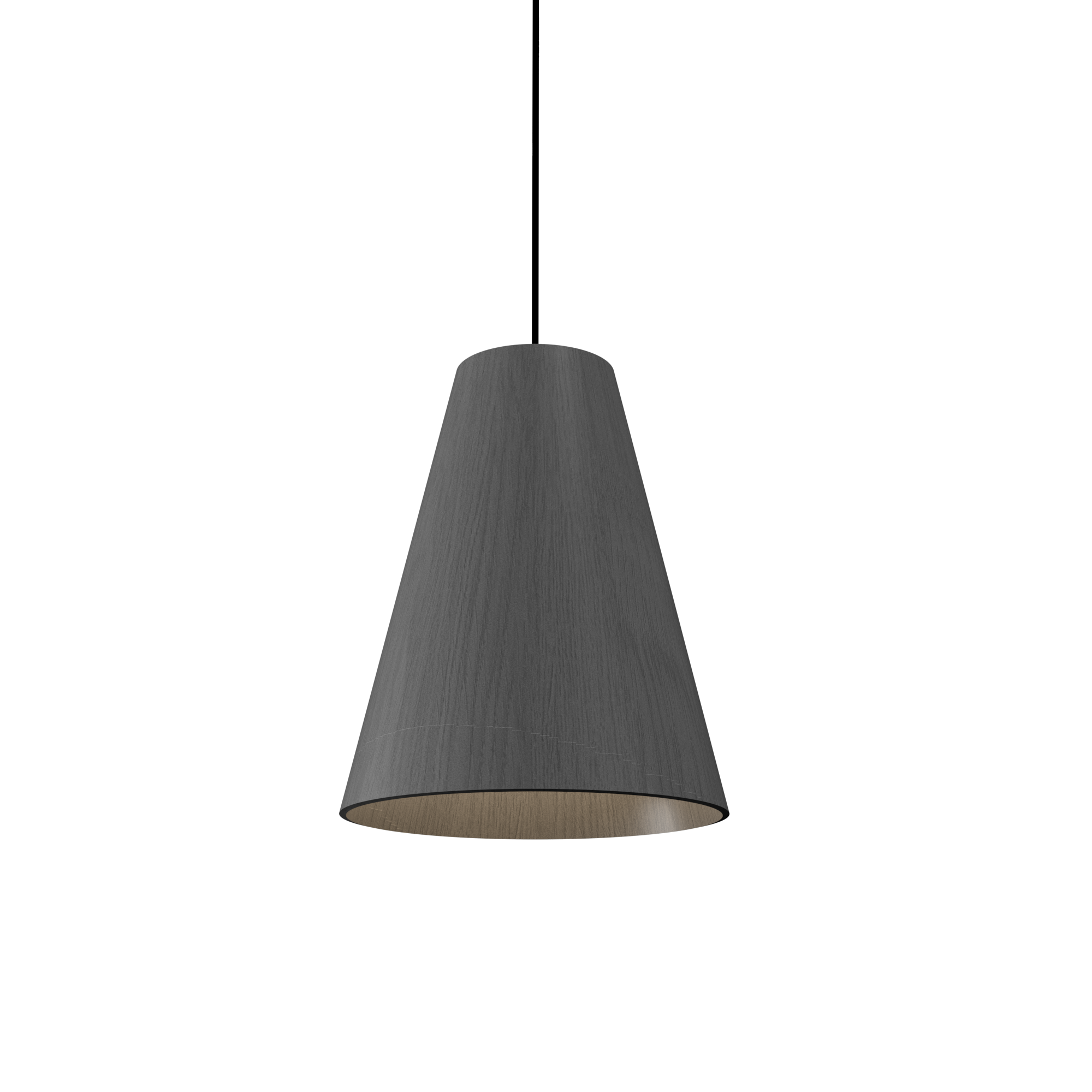 Pendant Lamp Accord Cônica 1483 - Cônica Line Accord Lighting | 50. Organic lead Grey