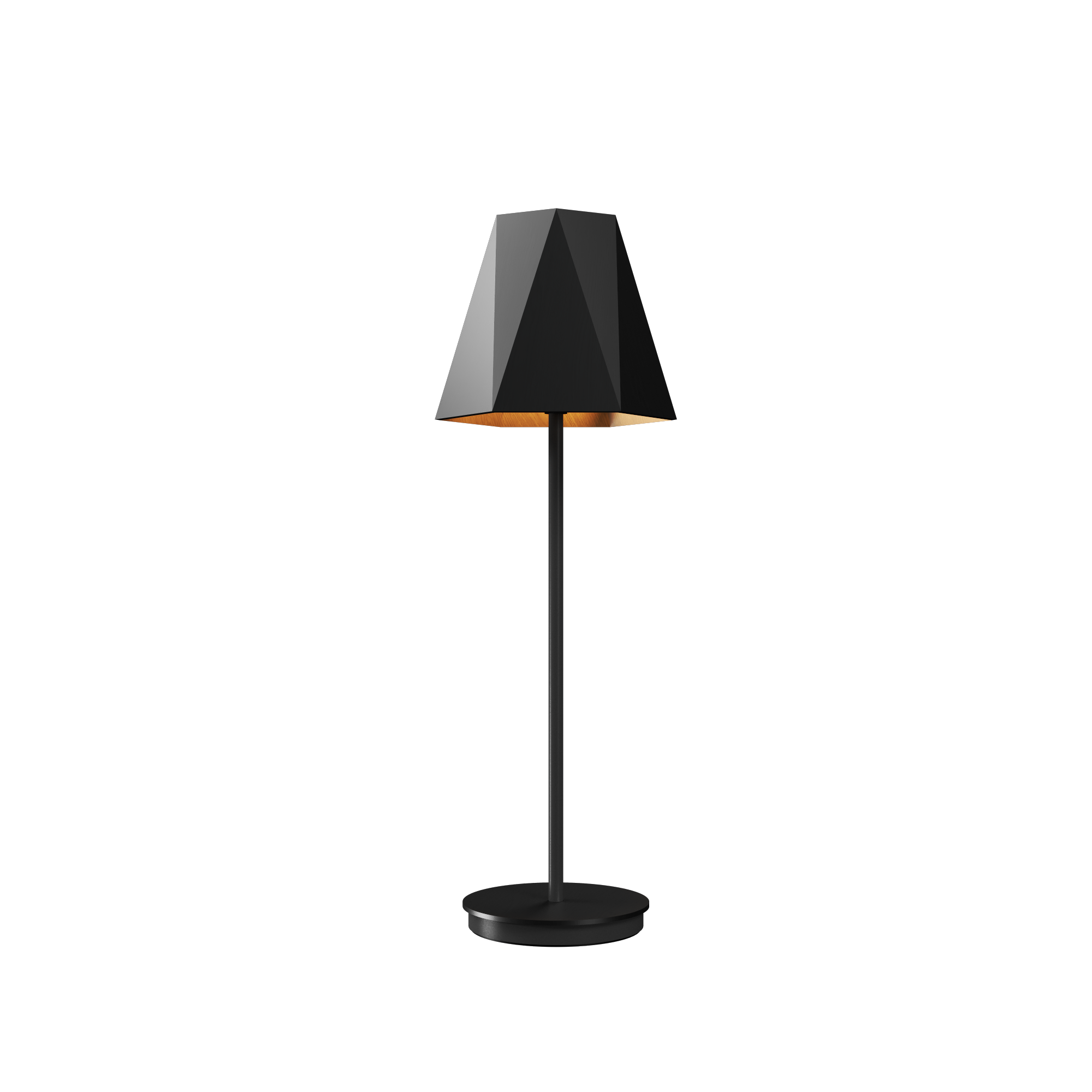 Table Lamp Accord Facetado 7085 - Facetada Line Accord Lighting | 46. ​​Organic Black