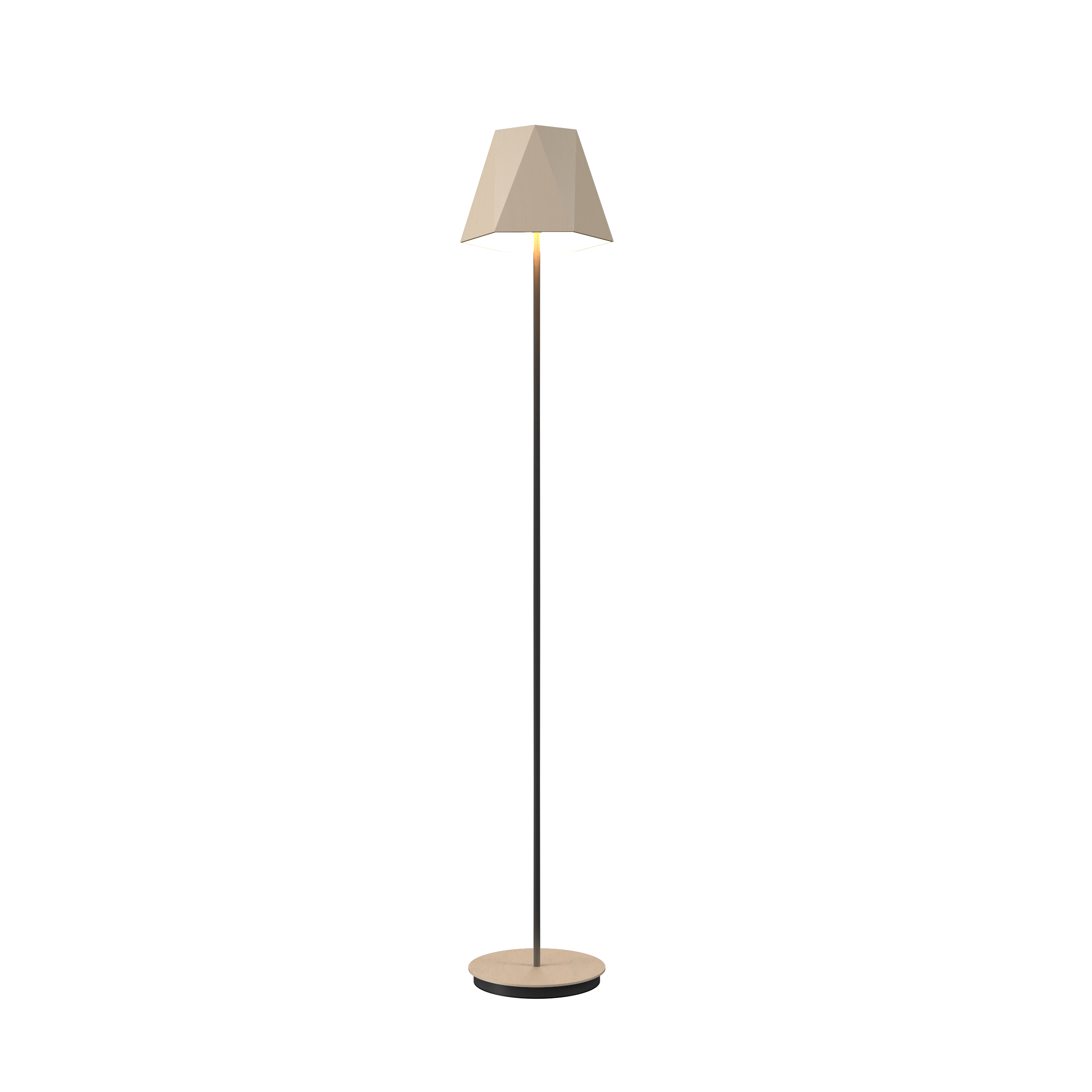 Floor Lamp Accord Facetado 3055 - Facetada Line Accord Lighting | 48. Organic Cappuccino