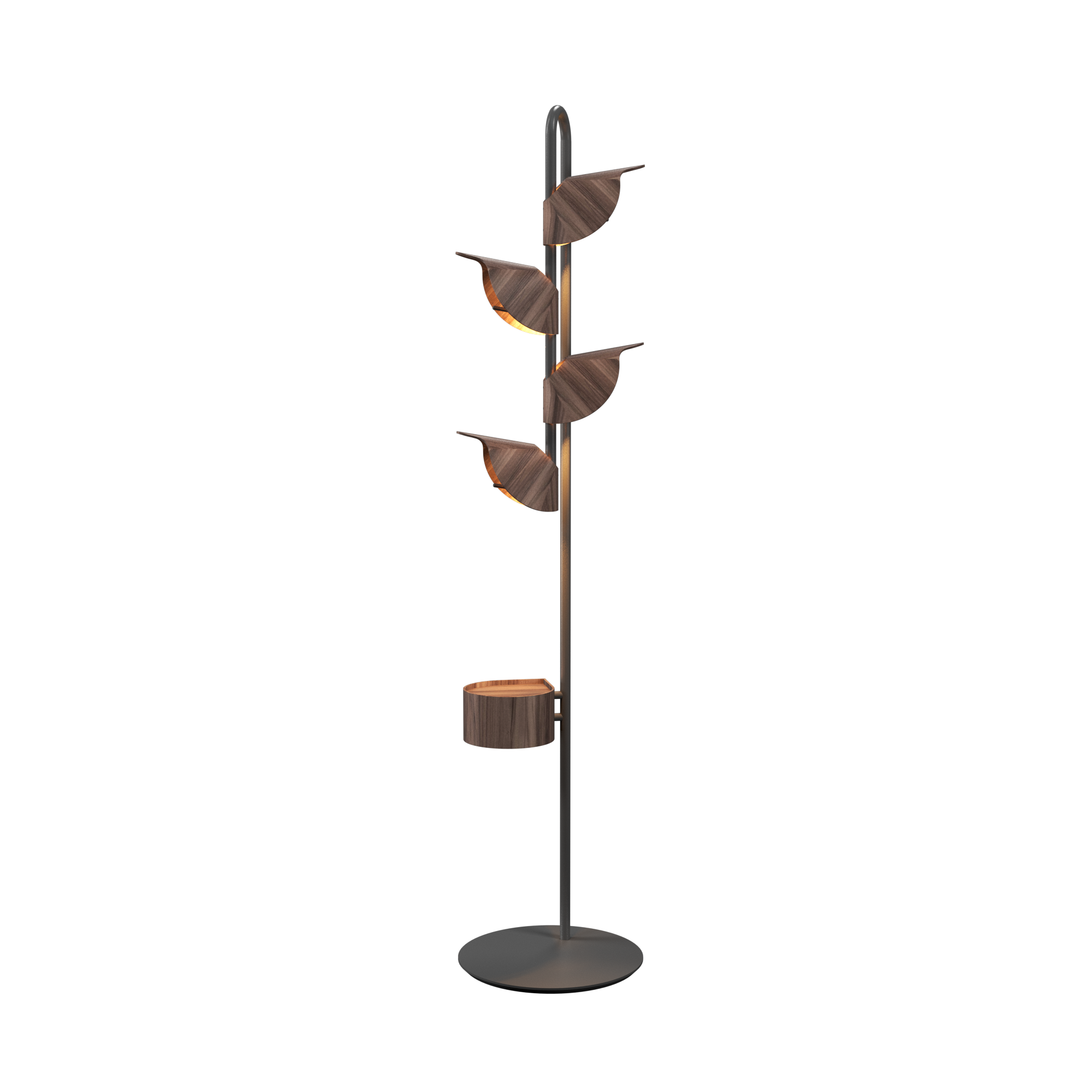 Floor Lamp Mancebo Caeté 3060 - Caeté Line Accord Lighting | 18. American Walnut