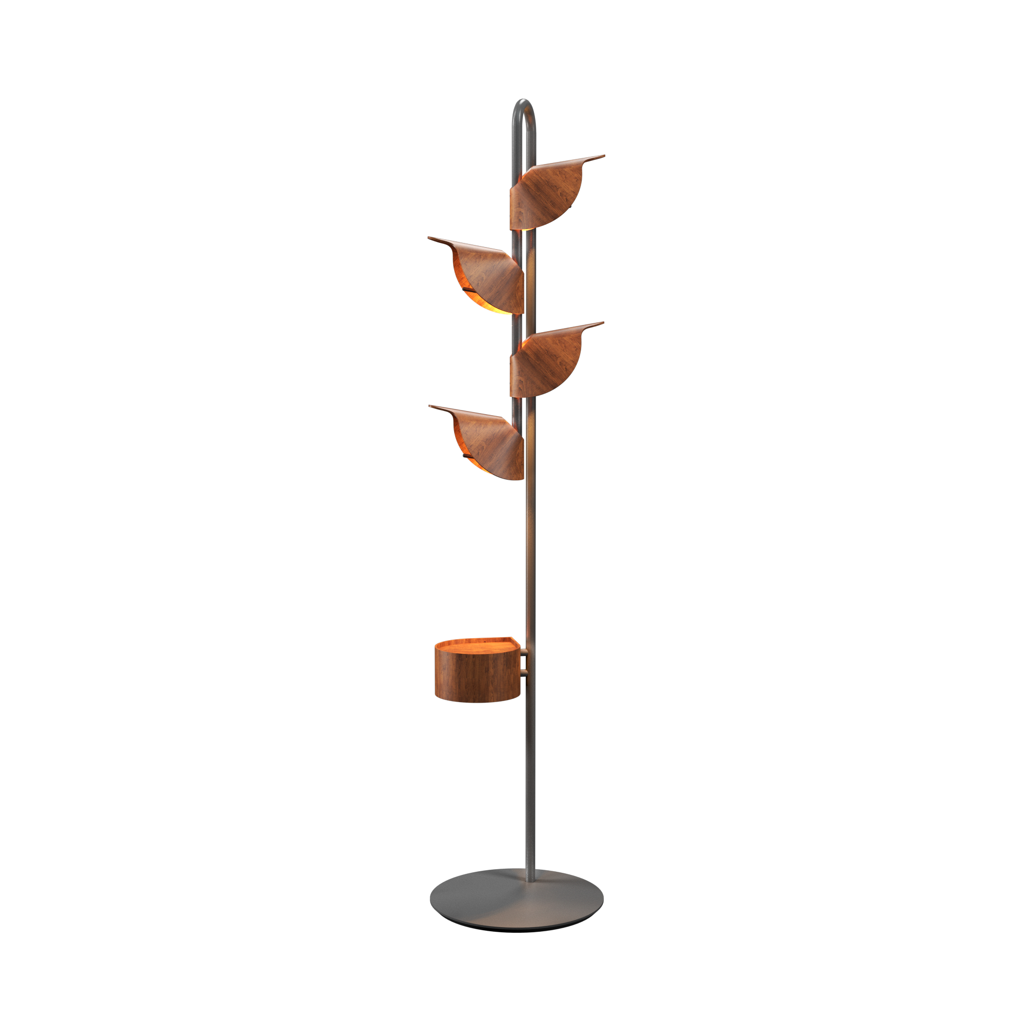 Coat Rack Lamp Caeté 3060 - Caeté Line Accord Lighting | 06. Imbuia