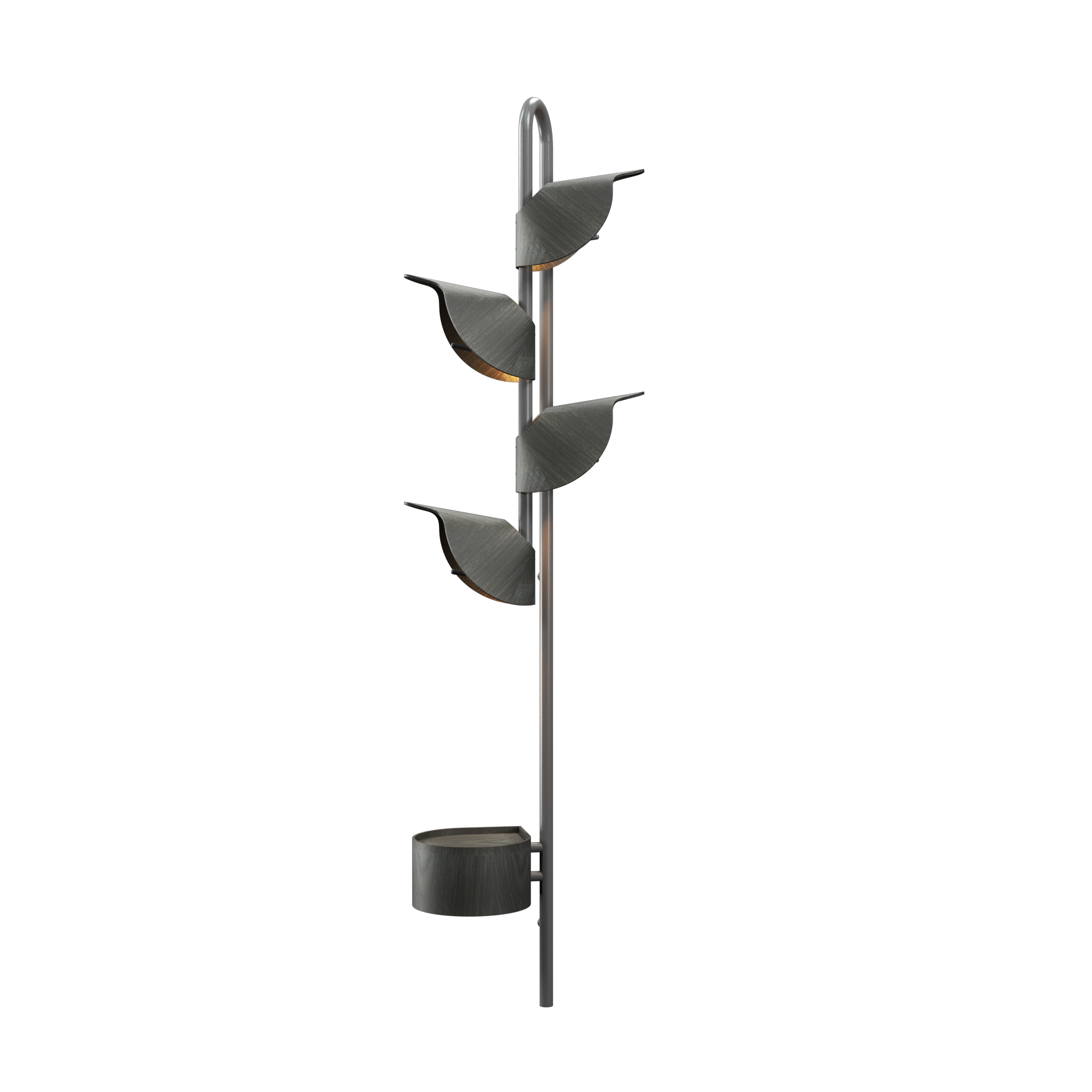 Coat Rack Lamp Caeté 4201 - Caeté Line Accord Lighting | 44. Charcoal