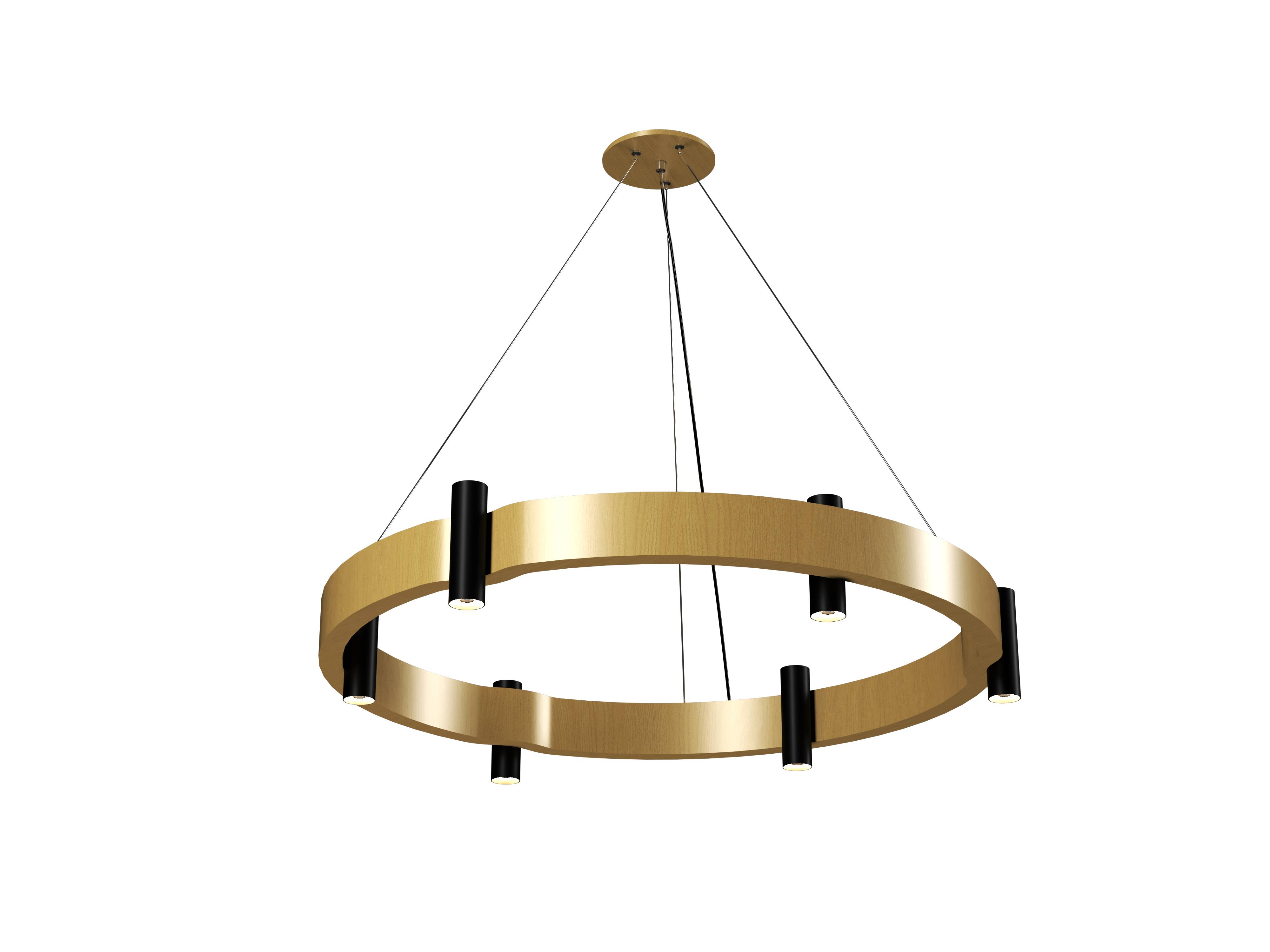 Pendant Lamp Accord Flow 1497 - Flow Line Accord Lighting | 49. Organic Gold