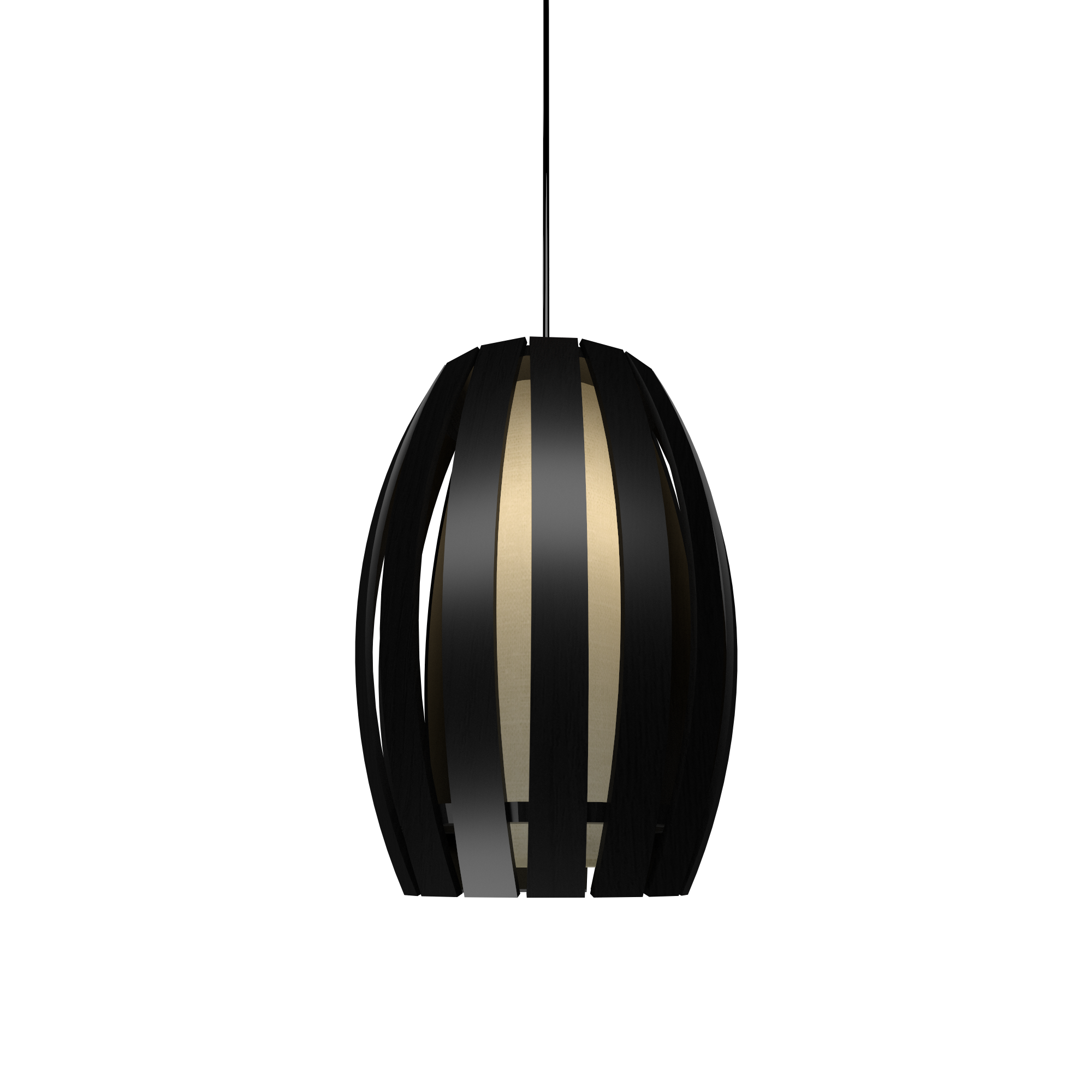 Pendant Lamp Accord Barril 303 - Barril Line Accord Lighting | 46. ​​Organic Black