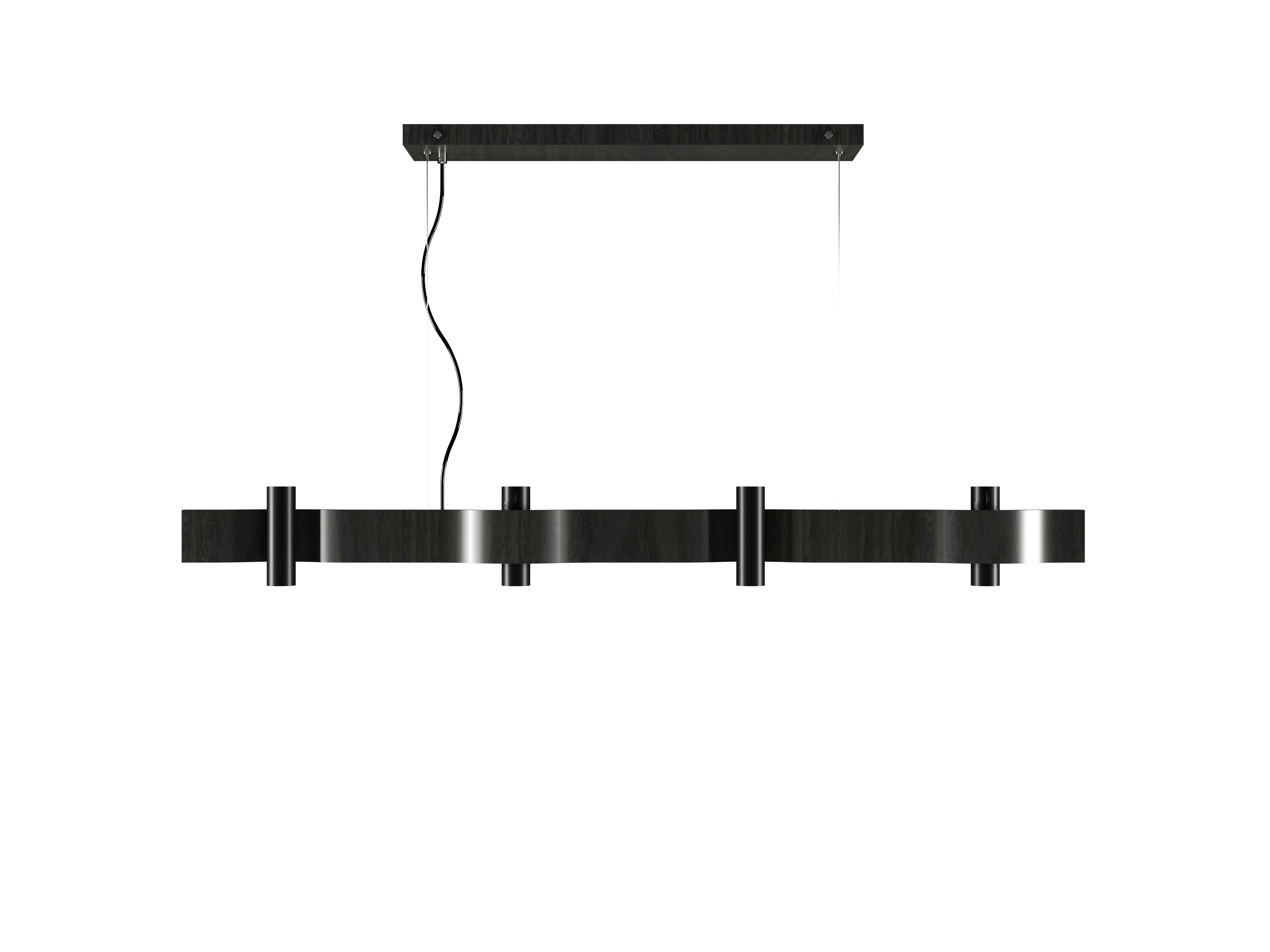 Pendant Lamp Accord Flow 1500 1500 - Flow Line Accord Lighting | 44. Charcoal