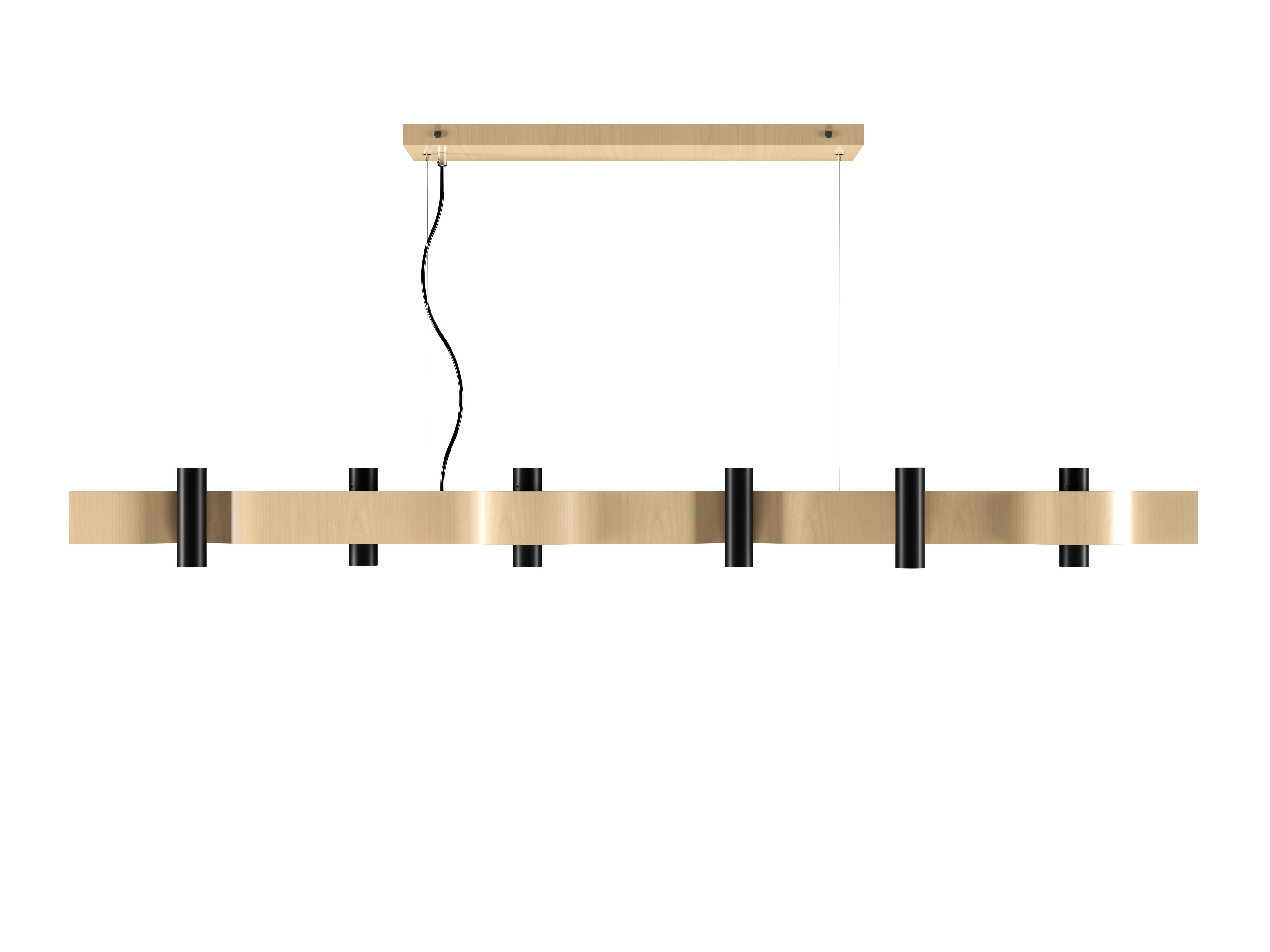 Pendant Lamp Accord Flow 1501 - Flow Line Accord Lighting | 34. Maple