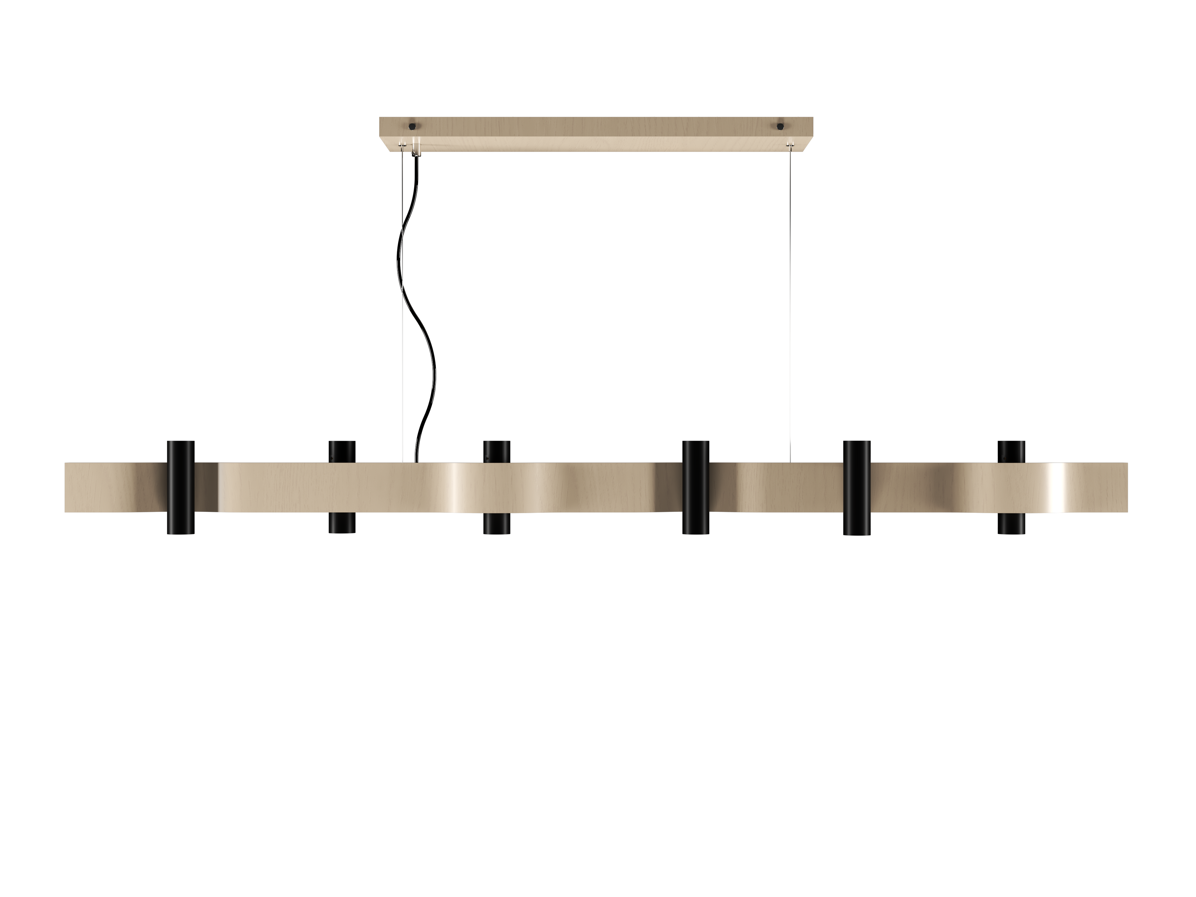 Pendant Lamp Accord Flow 1501 - Flow Line Accord Lighting | 48. Organic Cappuccino