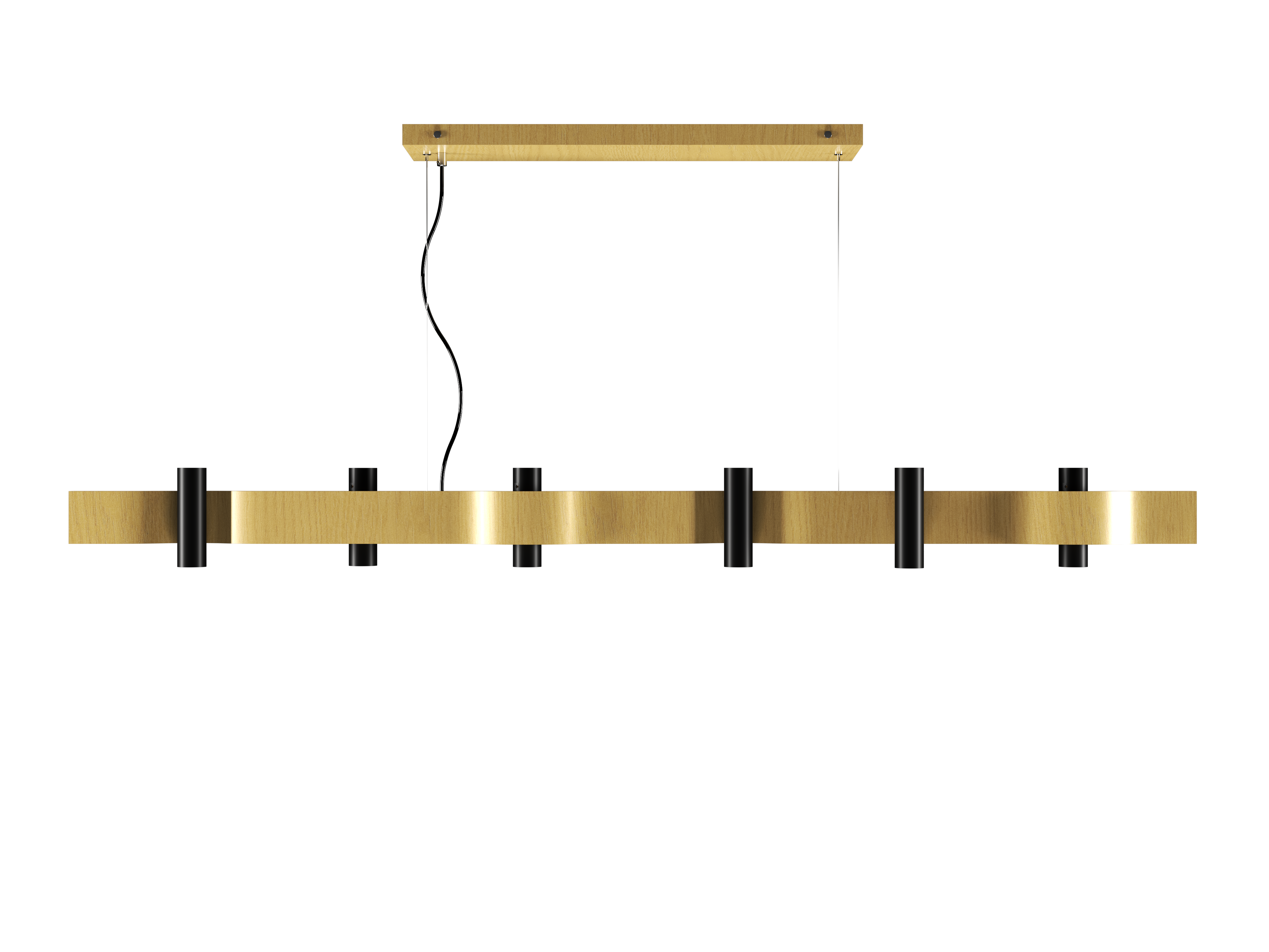 Pendant Lamp Accord Flow 1501 - Flow Line Accord Lighting | 49. Organic Gold