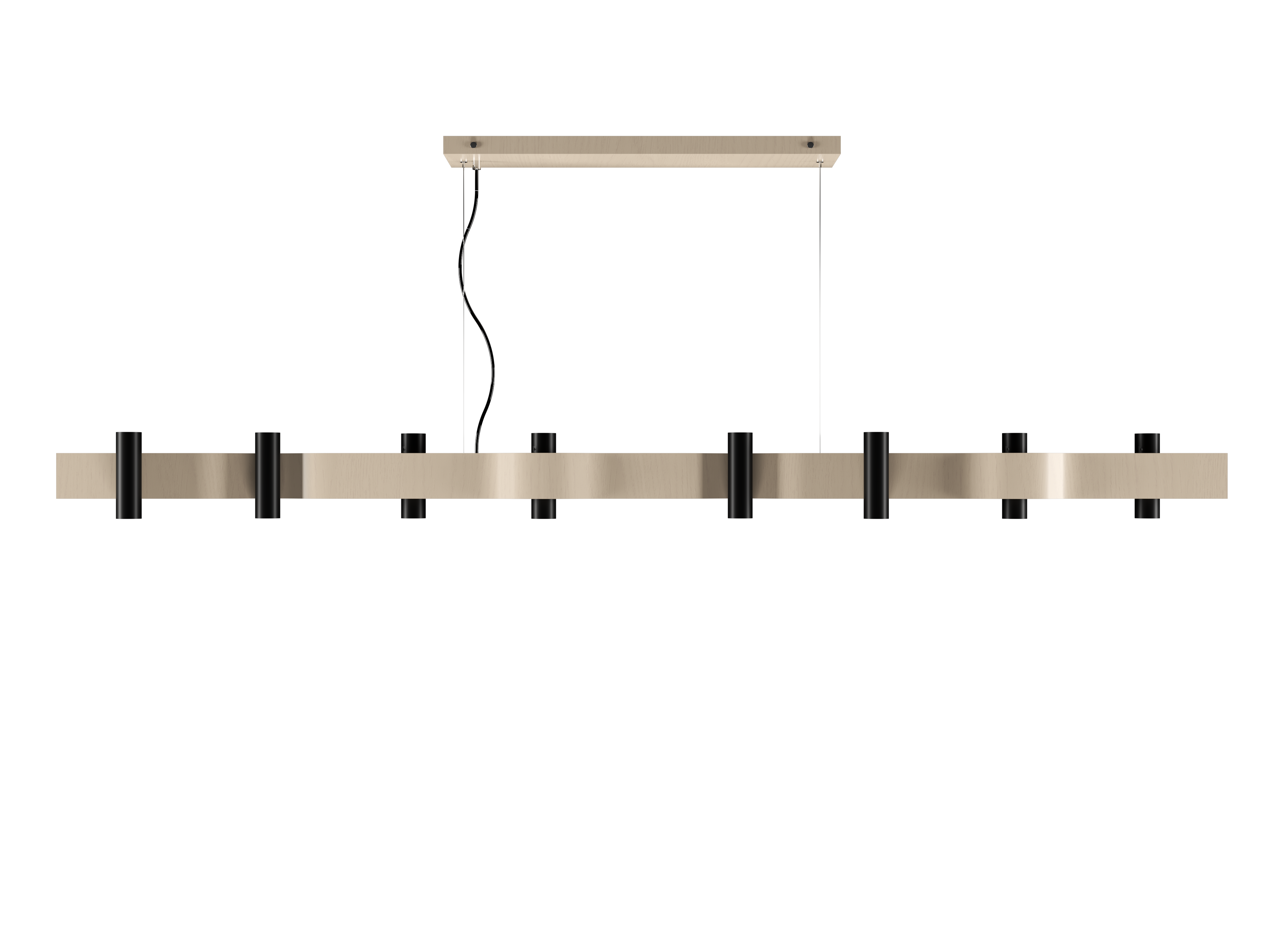 Pendant Lamp Accord Flow 1502 - Flow Line Accord Lighting | 48. Organic Cappuccino