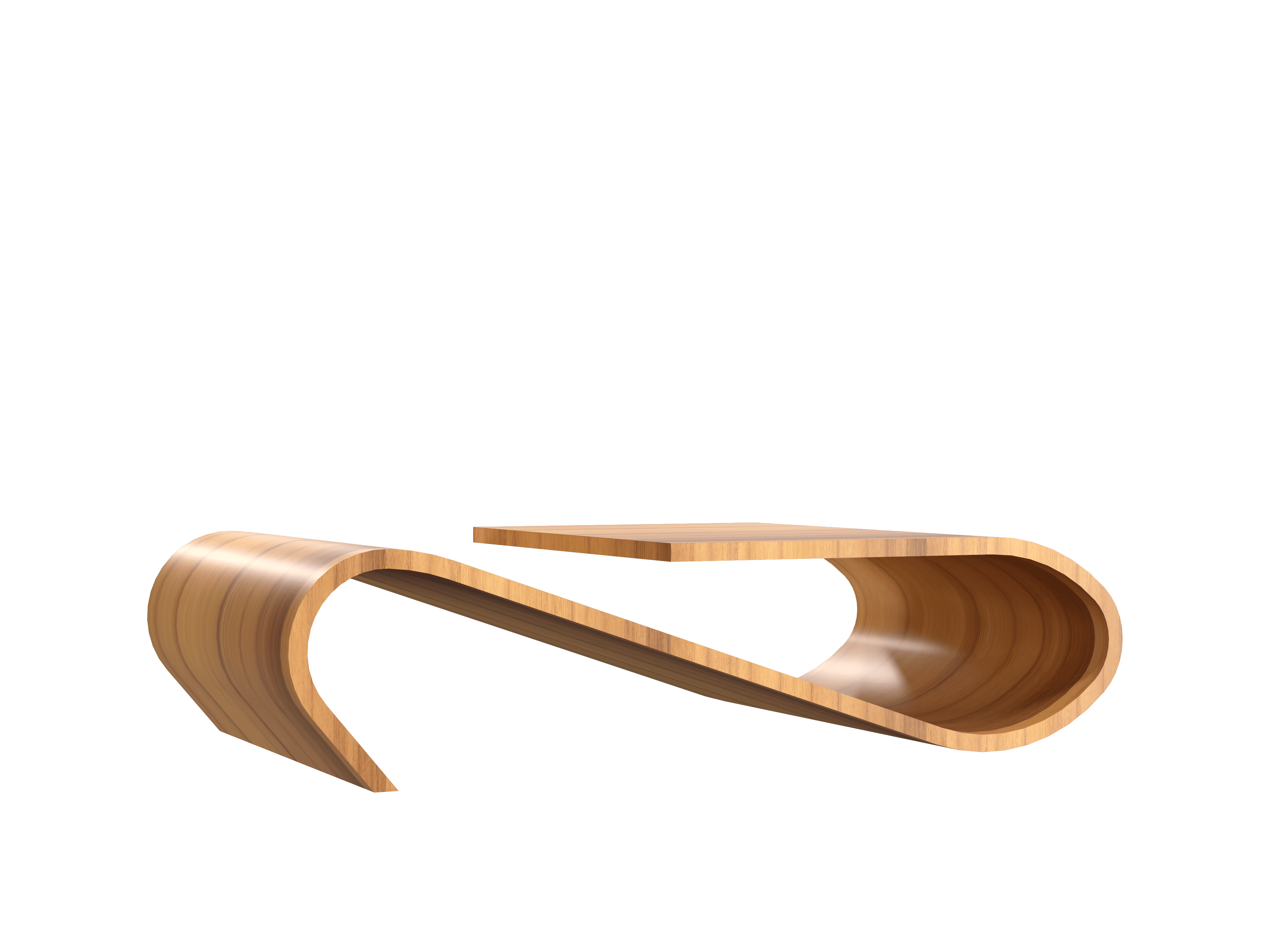 Coffee Tables Lamp Wave F1051, - Wave Line Accord Lighting | 12. Teak