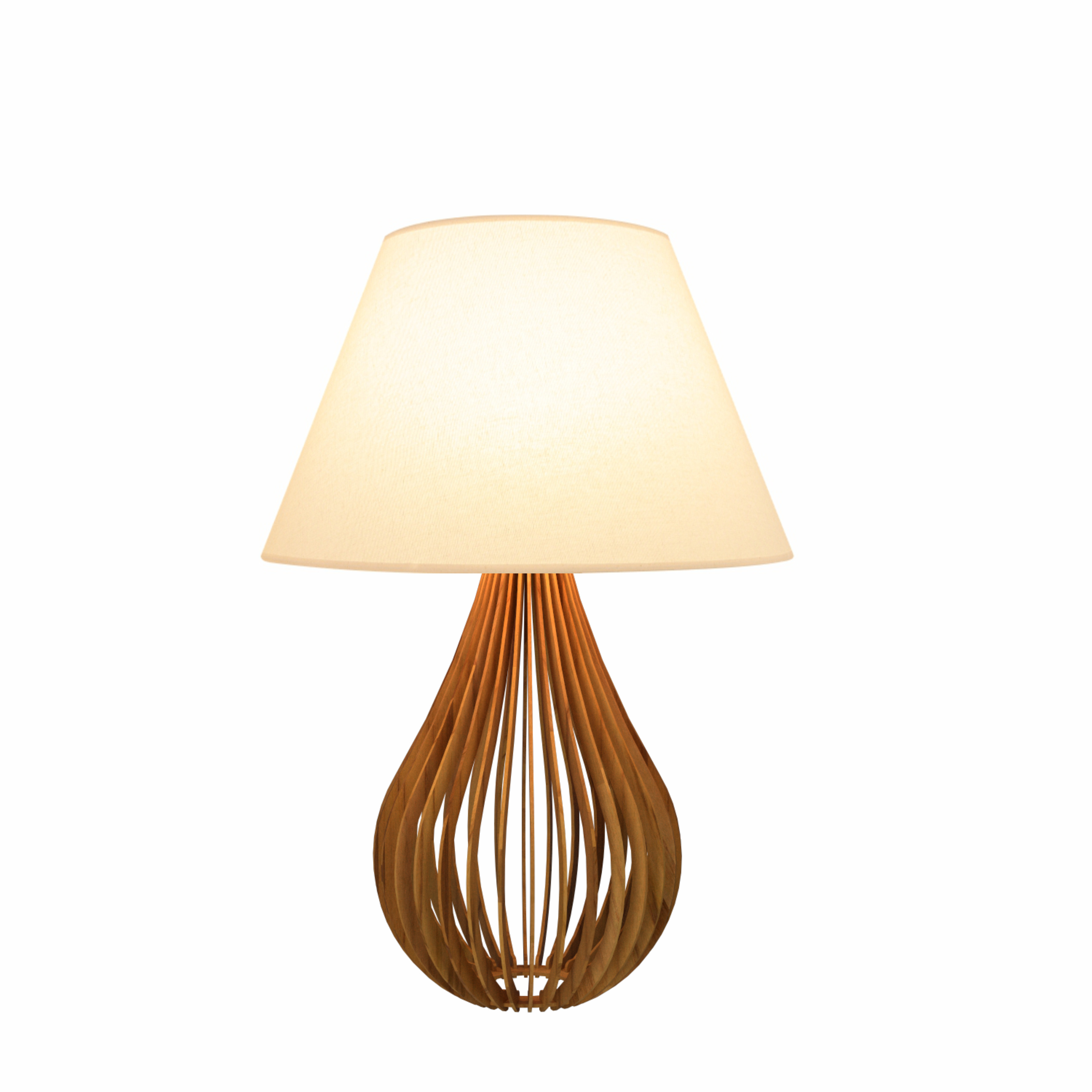 Table Lamp Accord Capadócia 7022 Cúpula Linho - Capadócia Line Accord Lighting | 12. Teak
