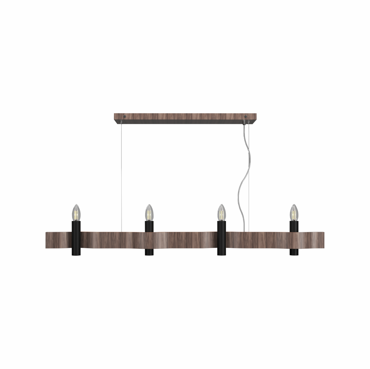 Pendant Lamp Flow 1523 - Flow Line Accord Lighting | 18. American Walnut