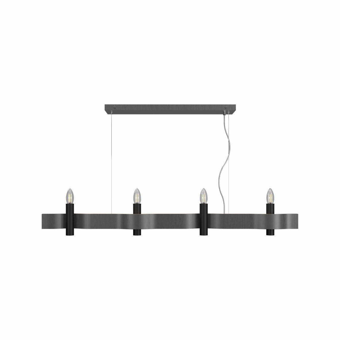 Pendant Lamp Flow 1523 - Flow Line Accord Lighting | 50. Organic lead Grey