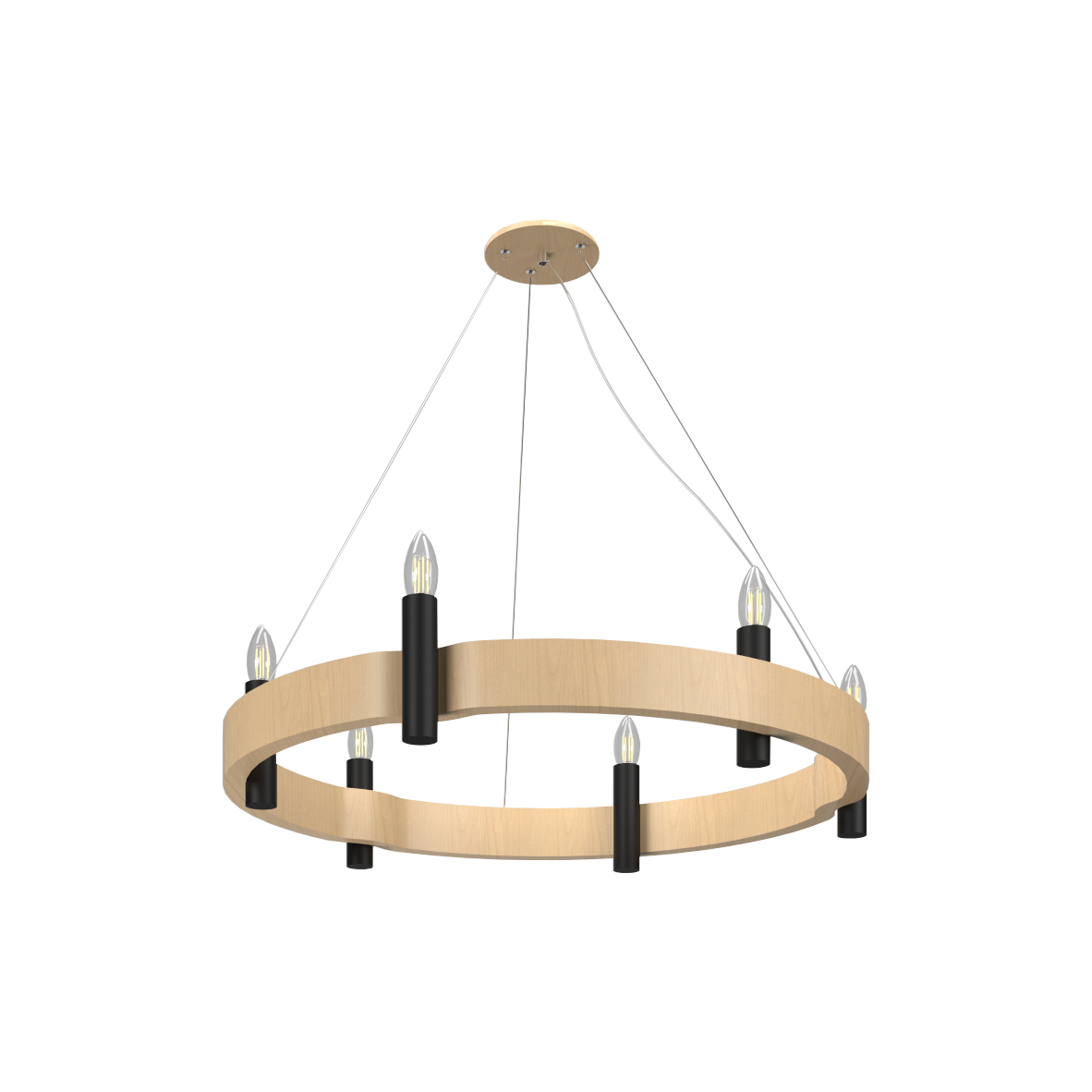 Pendant Lamp Flow 1525 - Flow Line Accord Lighting | 34. Maple