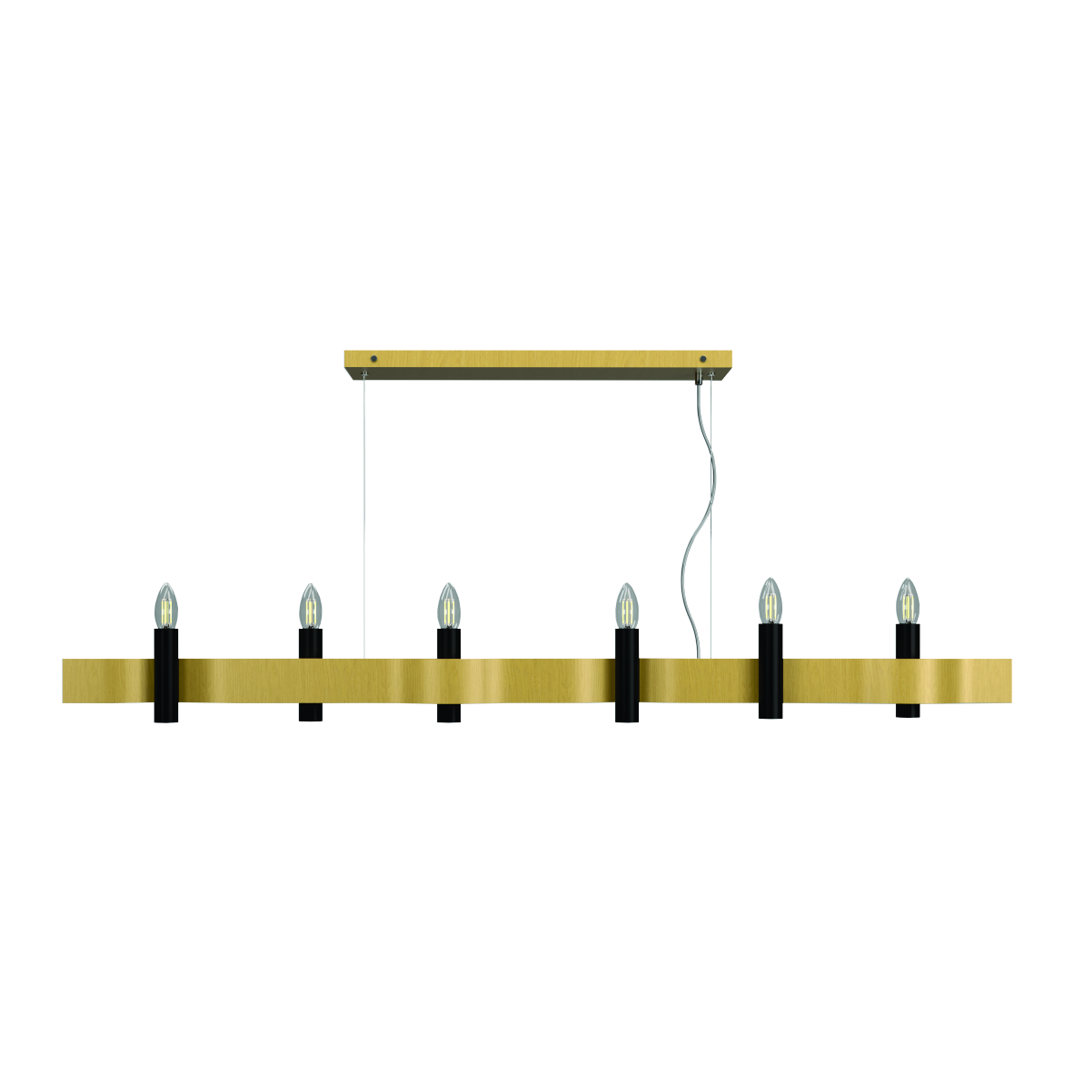 Pendant Lamp Flow 1518 - Flow Line Accord Lighting | 49. Organic Gold