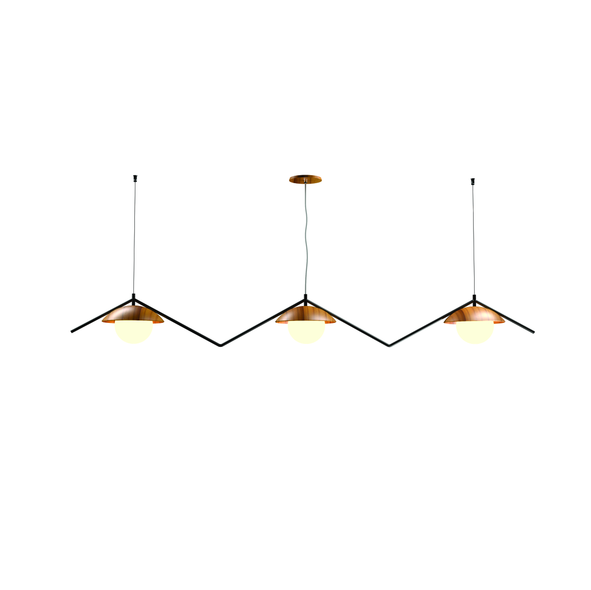 Pendant Lamp Oyster DK 1516, - Oyster DK Line Accord Lighting | 12. Teak