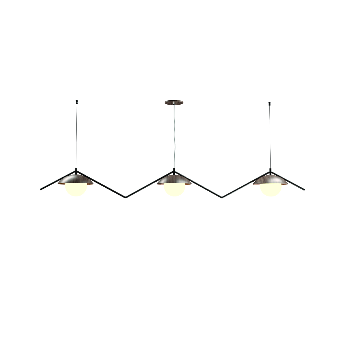 Pendant Lamp Oyster DK 1516, - Oyster DK Line Accord Lighting | 18. American Walnut