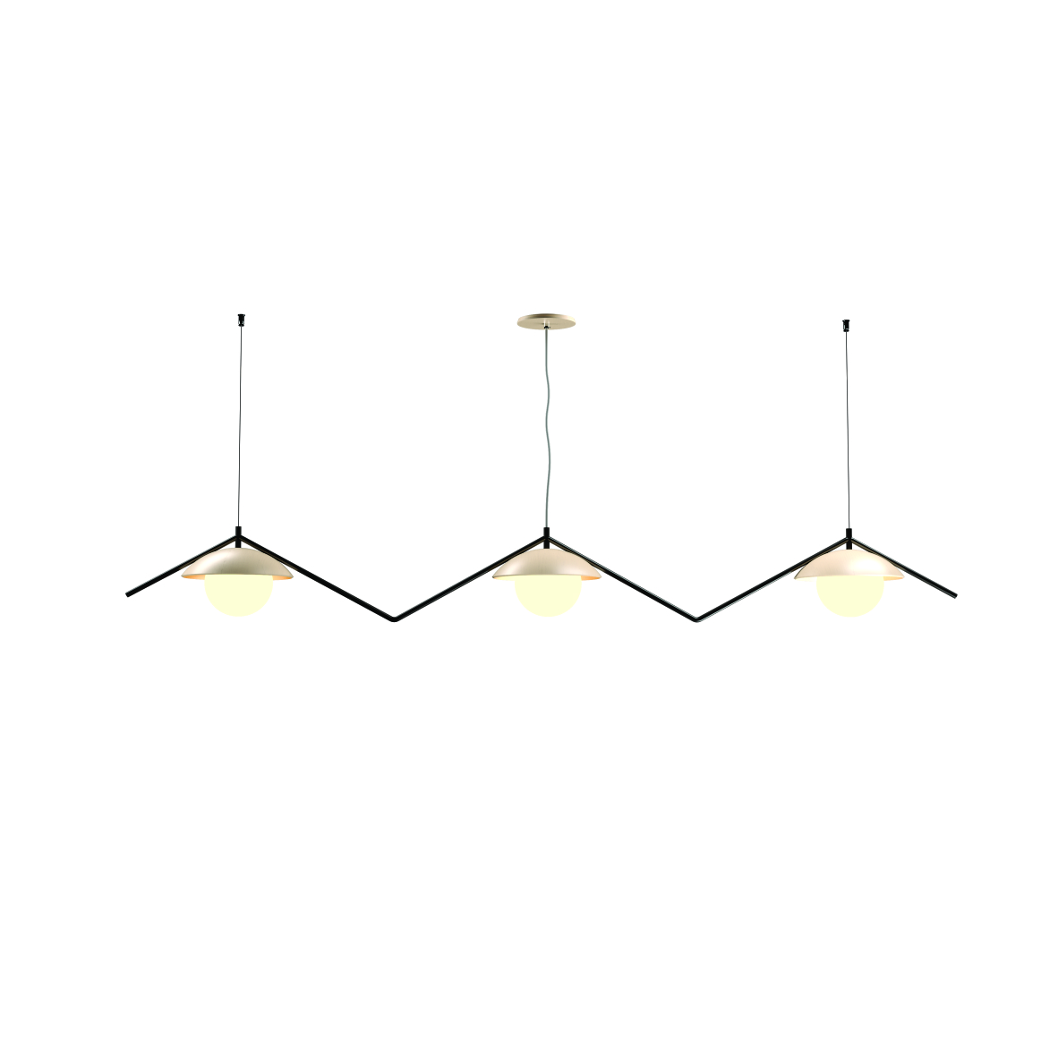 Pendant Lamp Oyster DK 1516, - Oyster DK Line Accord Lighting | 48. Organic Cappuccino