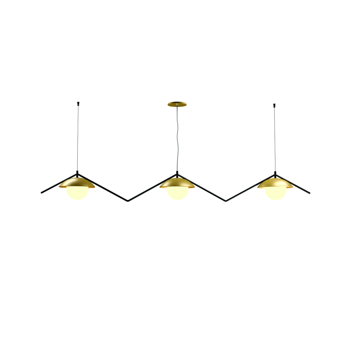 Pendant Lamp Oyster DK 1516, - Oyster DK Line Accord Lighting | 49. Organic Gold