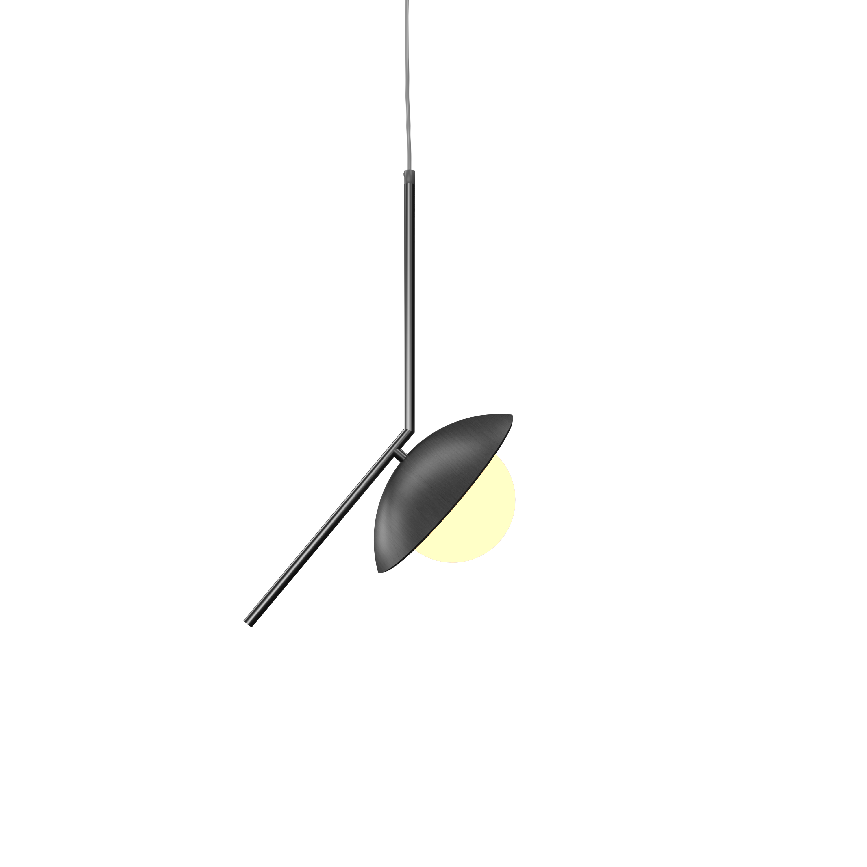 Pendant Lamp Oyster 1513 - Oyster Line Accord Lighting | 50. Organic lead Grey