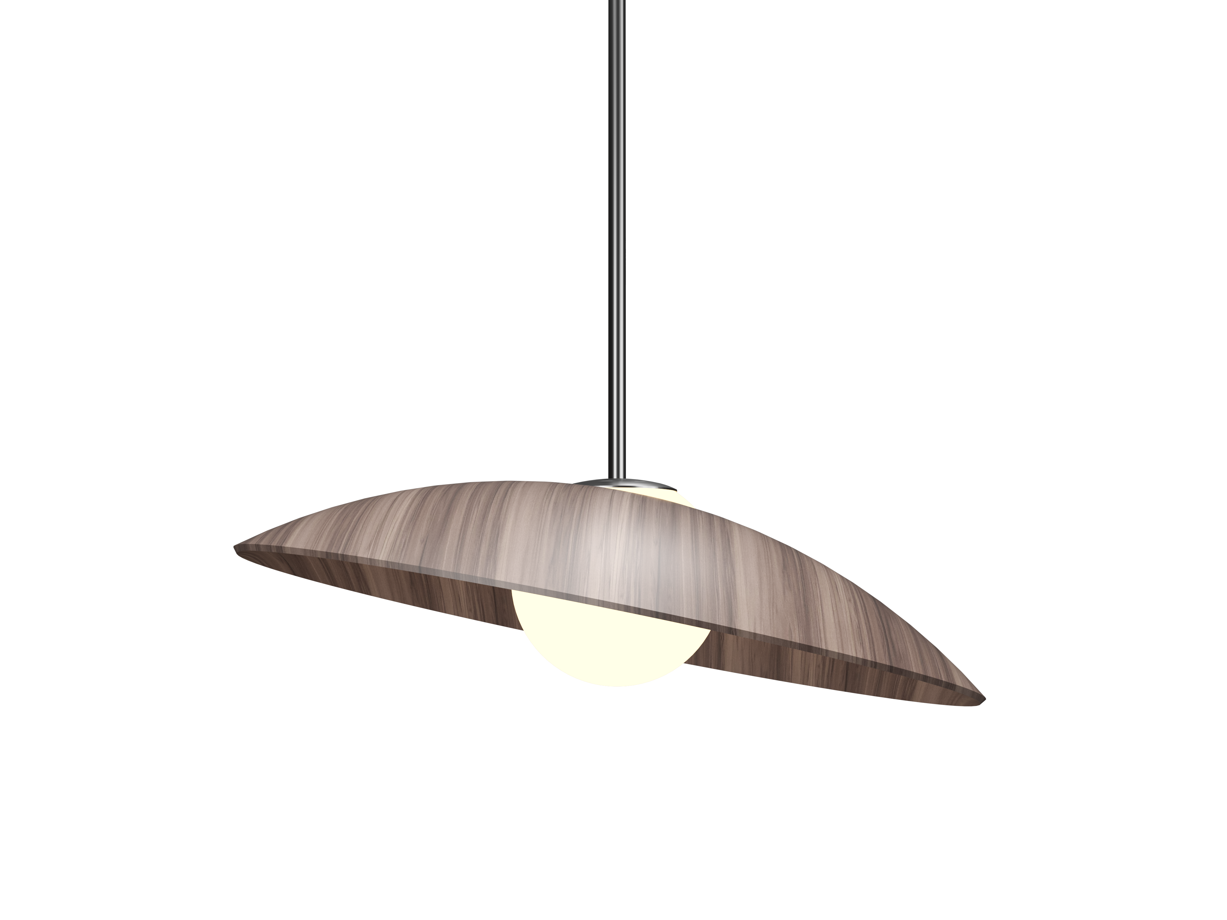 Pendant Lamp Oyster 1515 - Oyster Line Accord Lighting | 18. American Walnut