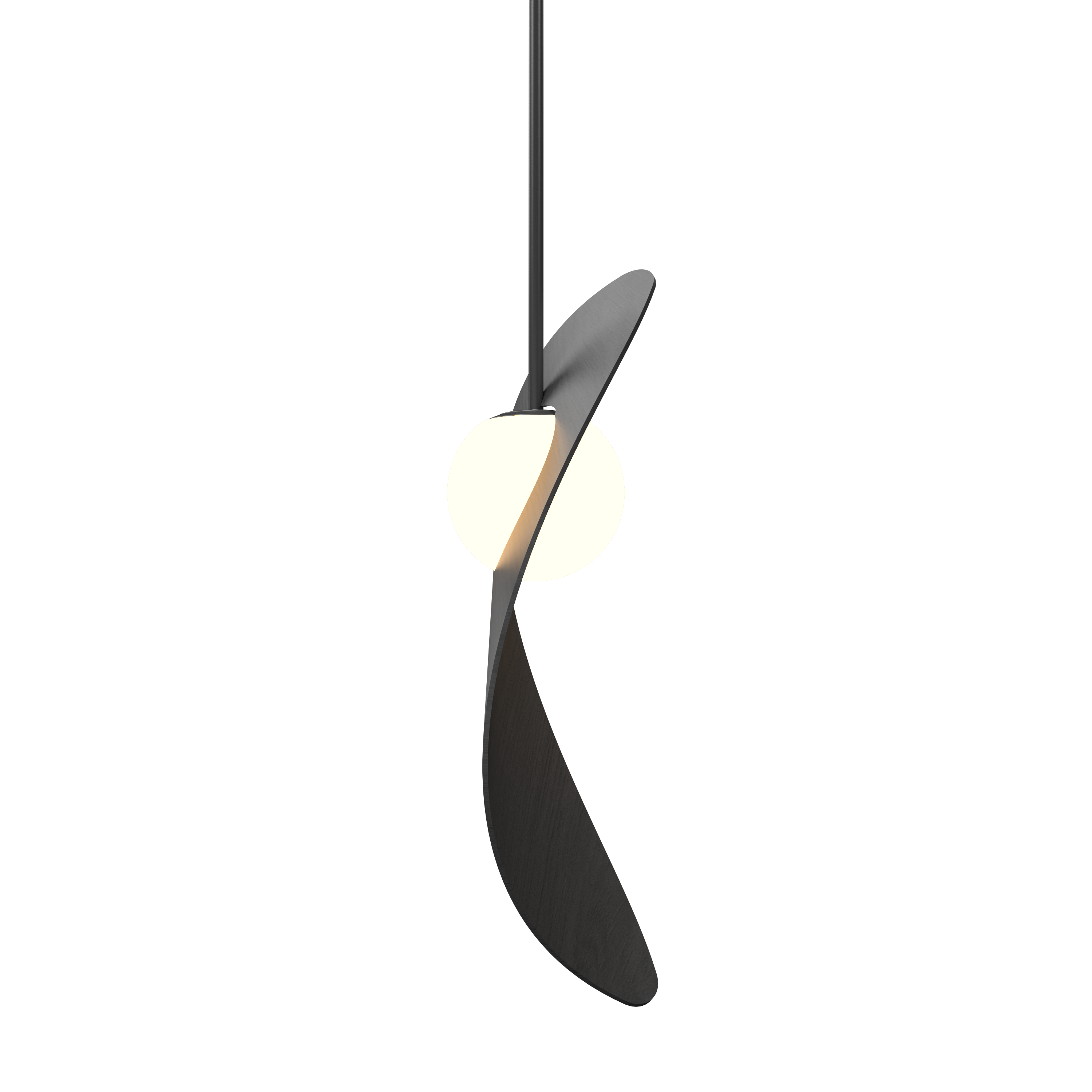 Pendant Lamp Oyster 1511 - Oyster Line Accord Lighting | 50. Organic lead Grey