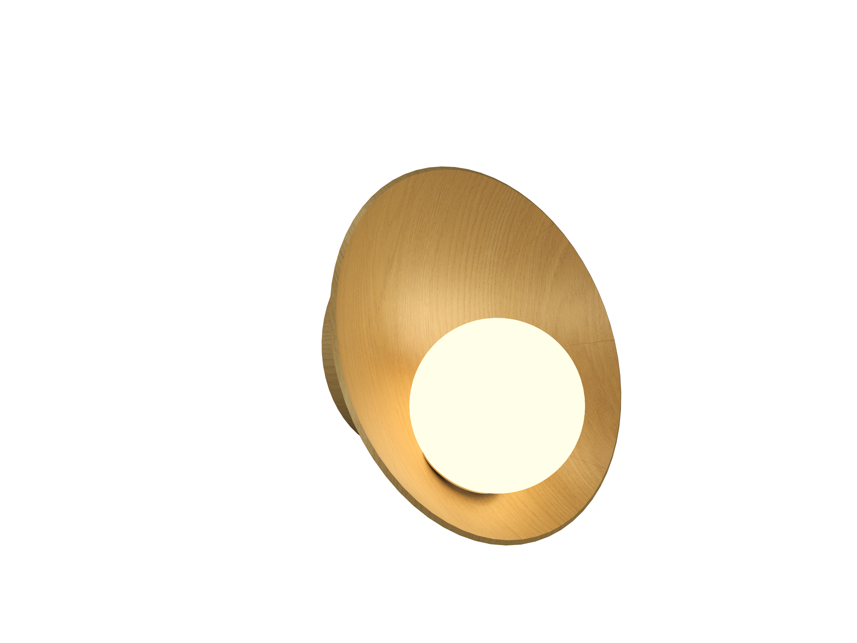 Wall Lamp Oyster 4217 - Oyster Line Accord Lighting | 49. Organic Gold