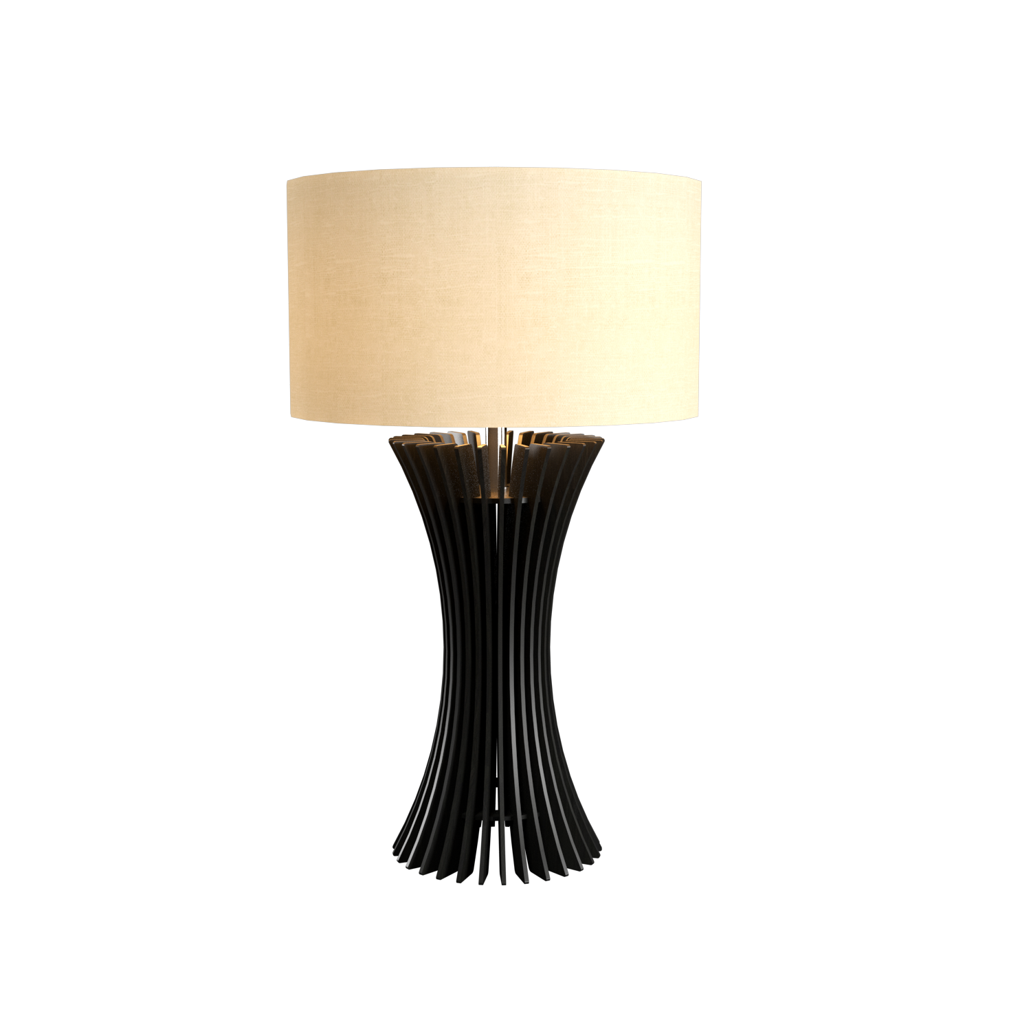 Table Lamp Accord Stecche Di Legno 7013 - Stecche Di Legno Line Accord Lighting | 46. ​​Organic Black