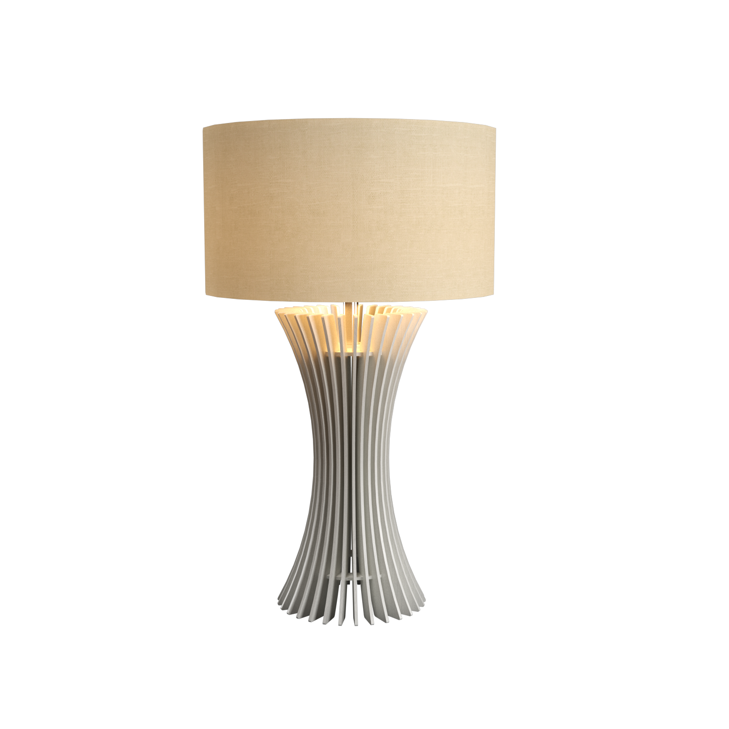 Table Lamp Accord Stecche Di Legno 7013 - Stecche Di Legno Line Accord Lighting | 47. ​​Organic White